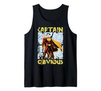 Capitán Obvio - Divertido diseño de superhéroe Estilo cómic Retro Camiseta sin Mangas