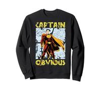 Capitán Obvio - Divertido diseño de superhéroe Estilo cómic Retro Sudadera