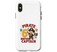 Capitán Pirata Sexto cumpleaños Aventura Carcasa para iPhone X/XS