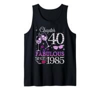 Capítulo 40 Fabulous Since 1985 40th Birthday Queen Camiseta sin Mangas