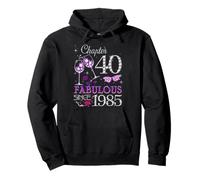 Capítulo 40 Fabulous Since 1985 40th Birthday Queen Sudadera con Capucha