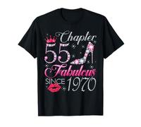 Capítulo 55 Fabuloso desde 1970 Regalo de 55 cumpleaños para mujeres Camiseta