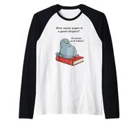 Capítulo de Libro Broma Leer Humor Lindo Ratón de Biblioteca Camiseta Manga Raglan