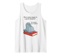 Capítulo de Libro Broma Leer Humor Lindo Ratón de Biblioteca Camiseta sin Mangas