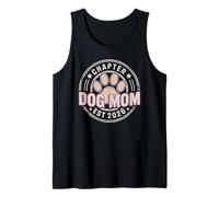Capítulo Dog Mom EST 2026 Maternidad Orgullo de Mascotas Amante de la Vida Camiseta sin Mangas