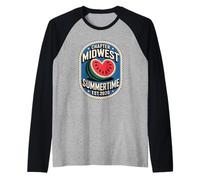 Capítulo Midwest Summertime EST 2026 Vibes Fan No Summer Club Camiseta Manga Raglan