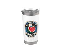 Capítulo Midwest Summertime Est 2026 Vibes Fan No Summer Club Vaso térmico de acero inoxidable de doble pared