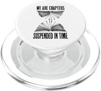 Capítulos de reloj de arena de libros suspendidos en el tiempo Amante de los libros PopSockets PopGrip para MagSafe