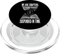 Capítulos de reloj de arena de libros suspendidos en el tiempo Amante de los libros PopSockets PopGrip para MagSafe