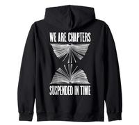 Capítulos de reloj de arena de libros suspendidos en el tiempo Amante de los libros Sudadera con Capucha