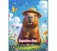 Capivara Cool: livro de colorir