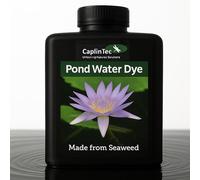 CaplinTec Tinte de agua ecológico para estanques, control de algas y prevención de malezas, seguro para peces y plantas, cobertura de 3000 litros (negro)