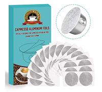 CAPMESSO Cápsula de café, de acero inoxidable, reutilizable para Espresso Nespresso Cápsula Vertuo Vertuo Pod Vertuoline GCA1 y Delonghi ENV135 (100 tapas de vertuoline para CAPMESSO SS vain)