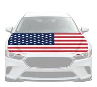 Capó Bandera Estadounidense - Accesorios Exteriores Resistentes A La Intemperie 155x114 cm - De Capó Para Coche Armenia Alemania | Para SUV, Camión, Vehículo, Pickup, Equipo, Partido, Juegos Deportivo