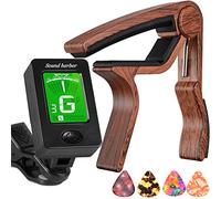 Capo - Cejilla de guitarra con afinador de guitarra para guitarra acústica y más