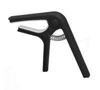 Capo de 6 Cuerdas con ABS de Presión Uniforme y Material de Resorte Adecuado para Todas las Guitarras Acústicas, Ukelele, bajo, Banjo, Mandolina (BLACK)