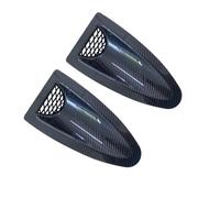 Capó de Admisión de Flujo de Aire Ajuste para Nissan Skyline R32 R33 R34 V35 V36 GTR motor rejillas ventilación cubierta entrada capó aire(2pcs-Carbon Look)