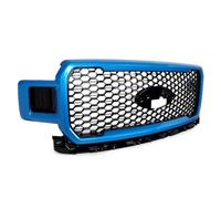 Capó De Entrada De Aire Compatible Con Ford Para 2018 2019 2020 Parachoques Delantero Rejilla Superior ABS Rejilla De Carreras Cubierta Red Media Azul Accesorios Exteriores