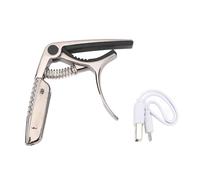 Capo de Guitarra Acústica, Clamp/Holder en Turner Tuning Electric Guitar Capo 2 en 1 para Rendimiento (BLACK)