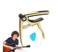 Capo de guitarra acústica, Guitar Capo Clip,Cuesta de ajuste de cuerda acústica multifuncional | Accesorios de sintonizador de cuerdas de instrumentos musicales de guitarra eléctrica para ukelele, ban