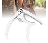 Capo de guitarra acústica, tamaño pequeño, cómodo, accesorio ligero para ukelele, alta resistencia, práctico para bajo (K73 blanco)