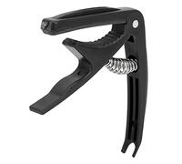 Capo de Guitarra Material ABS Estable y Resistente a Impactos con Resorte de Acero para Práctica de Interpretación de Instrumentos de Cuerda (BLACK)
