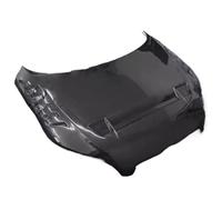 Capó de motor de fibra de carbono, cubierta de motor sin pintar, Compatible con Audi TT MK2, estilo TTRS modificado, capó ligero, accesorios for coche(Carbon fiber A)