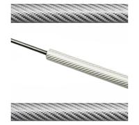 Capó Elevador Delantero Para A4 B8 8K 2008-2016, Soporte Elevación Resorte Gas Para Capó Delantero, Amortiguador Fibra Carbono, Hidráulico(Silver carbon fiber)