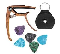 Capo Guitarra, Kit Multifuncional con 5 Púas y Soporte, Accesorios para Guitarra Acústica Eléctrica Bajo Ukulele Banjo Mandolina de 6/12 Cuerdas para Músicos Profesionales y Aficionados