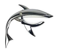 Capo para guitarra Cejilla de guitarra Metal Shark, cejilla clásica for eléctrica, aleación zinc, clip cambio rápido, puente for bajo, accesorios for(Silver)