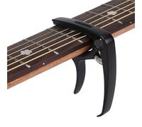 Capo para Guitarra Cejilla de metal for guitarra acústica, eléctrica y clásica con abrazadera for cambiar la afinación(Black)