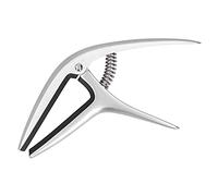 Capo para Guitarra de Aleación de Zinc, Abrazadera Ergonómica con Goma Silicona para Bajo, Ukelele, Violín, Negro - Método Rápido y Cómodo, Resistente y Preciso, Para Varios (Pago)