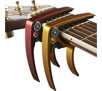 Capo para Guitarra (Paquete de 2) para Guitarras Acústicas, Ukelele, Banjo, Mandolina, Bajo - Hecho de Metal de Aluminio Ultraligero (¡34 g!) para Instrumentos de 6 y 12 Cuerdas - Nordic Essentials