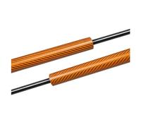 Capó Resorte Gas Amortiguadores Capó Delantero Modificados Con Puntales Fibra Carbono Soporte Elevación Para SEAT Para Leon MK2 1P 2005-2012(Orange carbon fiber)