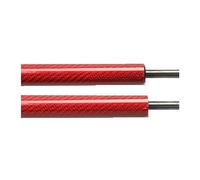 Capó Resorte Gas Elevación Capó Delantero Modificar Puntales Gas Amortiguador Resorte Fibra Carbono Soporte Elevación Para Skoda Para Fabia Mk2 5J 2007-2014(RED CARBON FIBER)