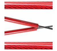 Capó Resorte Gas Elevación Capó Delantero Modificar Puntales Gas Varillas Pistón Cilindros Soporte Elevación Amortiguador para Ford para Fiesta para ST MK8 2017-2023(Red Carbon Fiber)