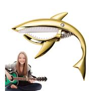 Capodastre Shark para Guitarra Acústica - Metal Spring Capodastre, accesorio práctico y ligero | Diseño único con pescado de , perfecto para los amantes de la música que buscan bolígrafo