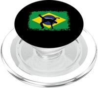 Capoeira Frente al Baile de Artes Marciales de Bandera brasileña PopSockets PopGrip para MagSafe