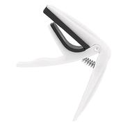Capos de Guitarra de 4 Cuerdas, Diseño Ligero de Resorte de Cejilla de Ukelele de una Sola Mano de Cambio Rápido para Instrumentos de Cuerda(blanco)