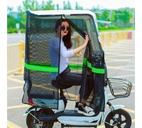 Capota para Scooter De Movilidad, Funda para Lluvia De Scooter De Movilidad con Ventana De Abrir/Cerrar, Visera Repelente Al Agua, para Protección contra La Lluvia White Without Rear-View Mirror