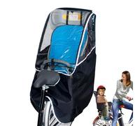 Capota para sillín trasero de bicicleta Toldo Impermeable Y Cortavientos | Cubierta parabrisas de asiento trasero bici infantil Portátil Para Días Lluviosos, Camping Y