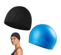 Cappello Da Nuoto Adulto Impermeabile - Set 2 Pezzi Berretto Elastico E Traspirante | Cappello Resistente All'Acqua Per Piscina, Spiaggia, Deportes, Viaggi E Attività Outdoor Unisex