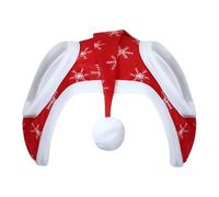 Cappello Di Babbo Natale Per,Cappello Per Equini | Copricapo Decorativo Design Neve Traspirante Per Eventi Invernali E Festivi A Cavallo | Copertura Testa Cavallo Mate Decorativo
