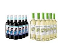 Cappo Shiraz - Vino Tinto - Caja de 6 Botellas x 750 ml & Señorío de los Llanos Verdejo - Vino Blanco - Caja de 6 Botellas x 750 ml