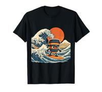 Cappuccino Assassino Japonés Wave Art Ninja Coffee Lover Camiseta