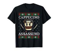 Cappucino Assassino Ugly Christmas Sweater Italian Brainrot Camiseta