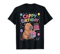 Cappy 18th Birthday Capybara Lover Lindas Chicas de Fiesta Camiseta