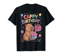 Cappy 20th Birthday Capybara Lover Lindas Chicas de Fiesta Camiseta