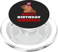 Cappy Birthday America 250 Years Cute Capybara American PopSockets PopGrip para MagSafe