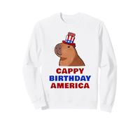 Cappy Birthday America 250 Years Cute Capybara American Sudadera